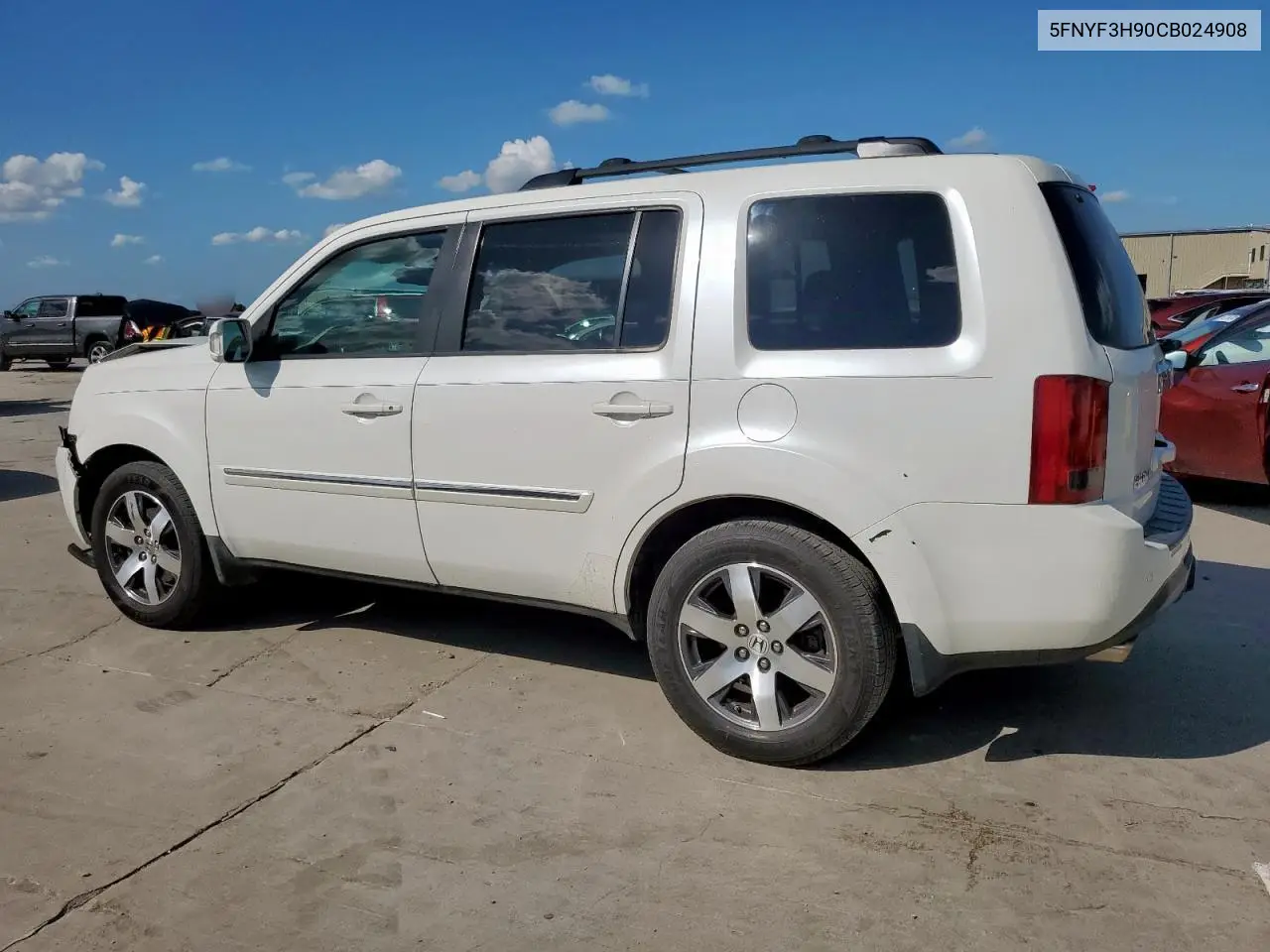 2012 Honda Pilot Touring VIN: 5FNYF3H90CB024908 Lot: 62417145