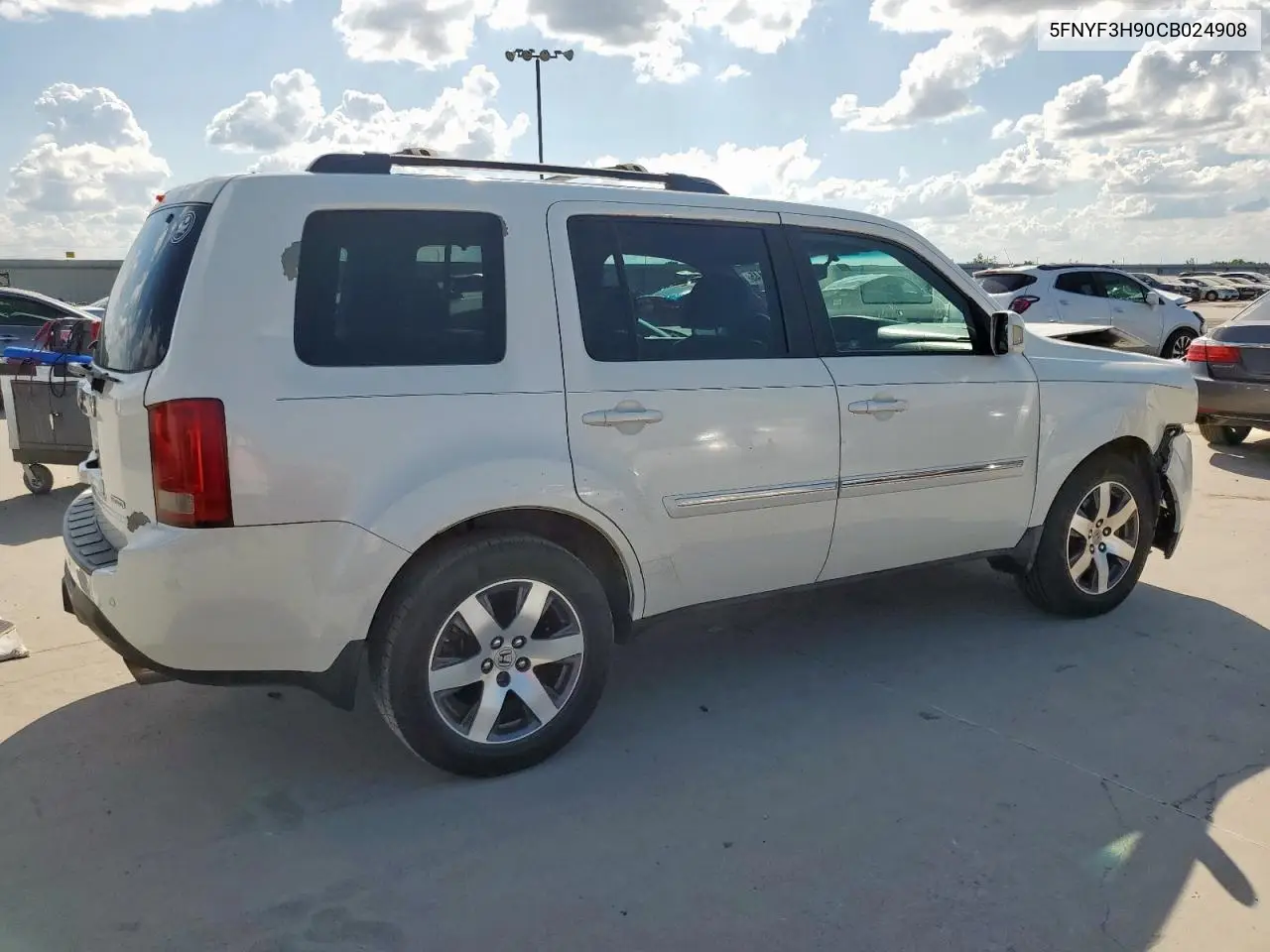 2012 Honda Pilot Touring VIN: 5FNYF3H90CB024908 Lot: 62417145