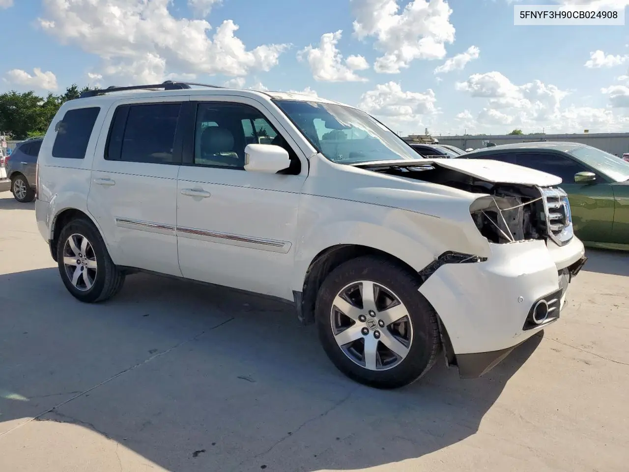 2012 Honda Pilot Touring VIN: 5FNYF3H90CB024908 Lot: 62417145