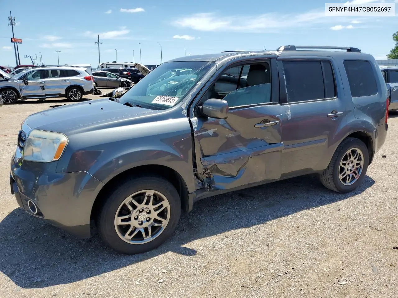 2012 Honda Pilot Ex VIN: 5FNYF4H47CB052697 Lot: 62463825