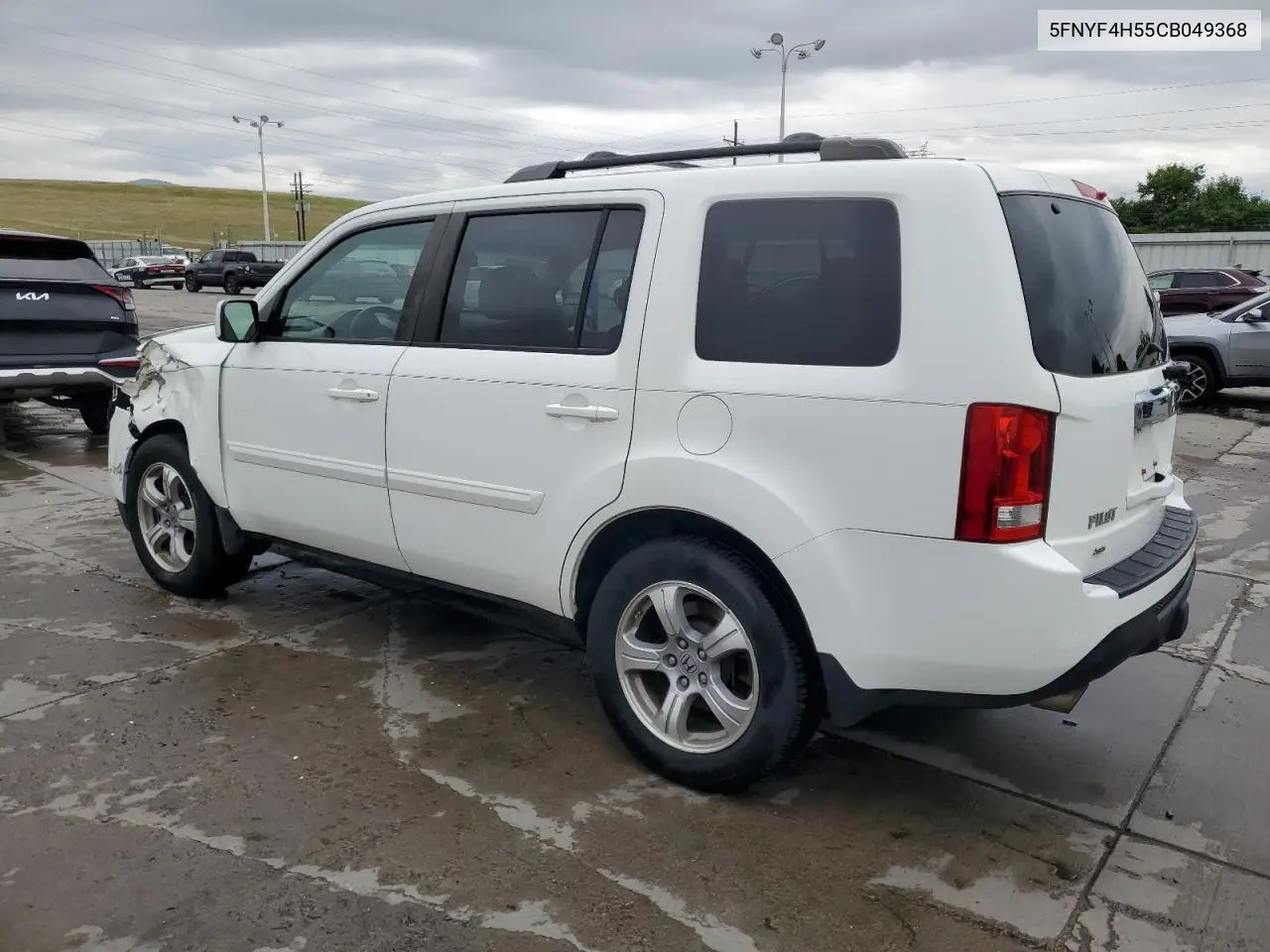2012 Honda Pilot Exl VIN: 5FNYF4H55CB049368 Lot: 63011655