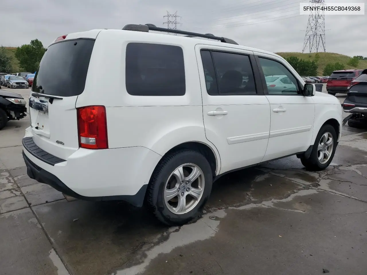 2012 Honda Pilot Exl VIN: 5FNYF4H55CB049368 Lot: 63011655