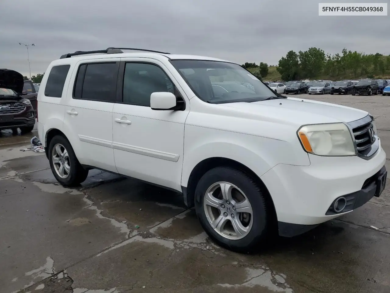 2012 Honda Pilot Exl VIN: 5FNYF4H55CB049368 Lot: 63011655