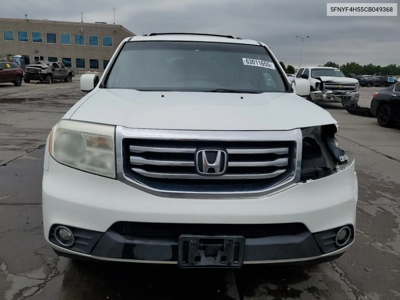 2012 Honda Pilot Exl VIN: 5FNYF4H55CB049368 Lot: 63011655