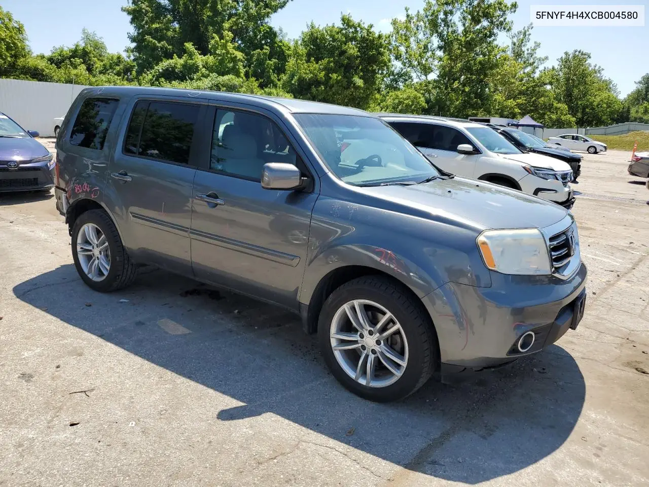 2012 Honda Pilot Ex VIN: 5FNYF4H4XCB004580 Lot: 63078565
