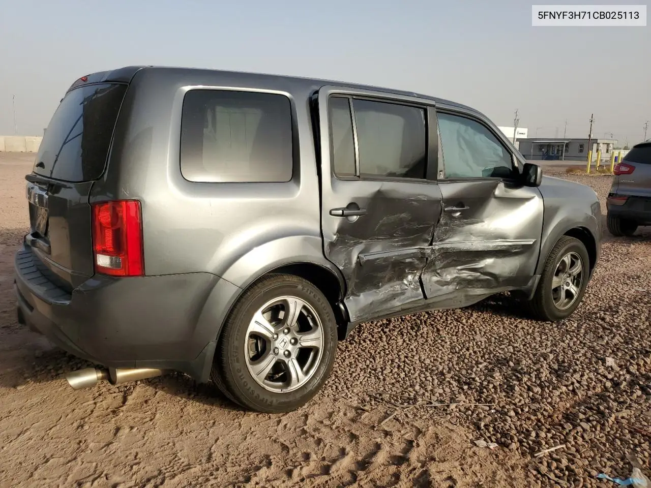 2012 Honda Pilot Exln VIN: 5FNYF3H71CB025113 Lot: 63276405