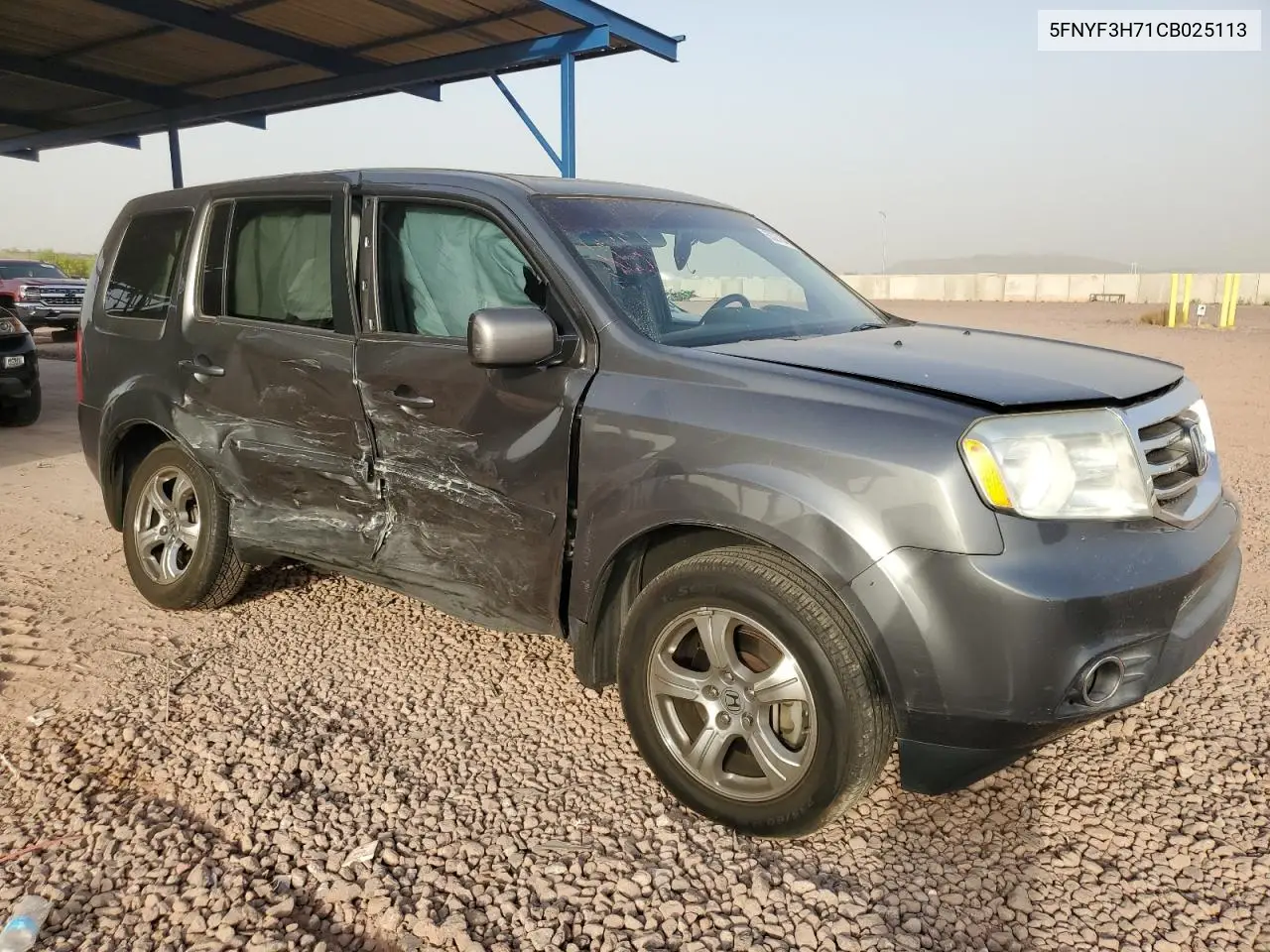 2012 Honda Pilot Exln VIN: 5FNYF3H71CB025113 Lot: 63276405