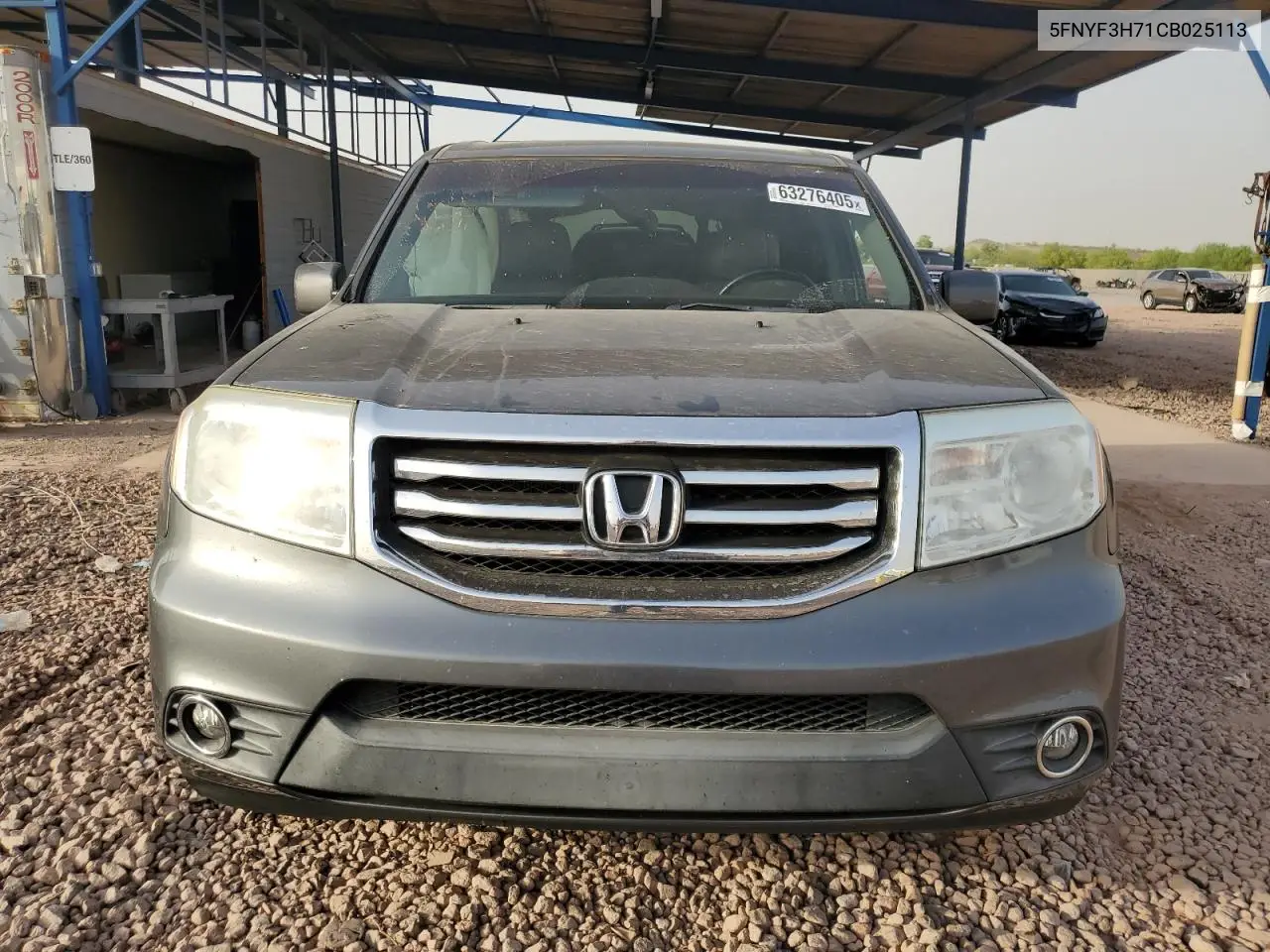 2012 Honda Pilot Exln VIN: 5FNYF3H71CB025113 Lot: 63276405
