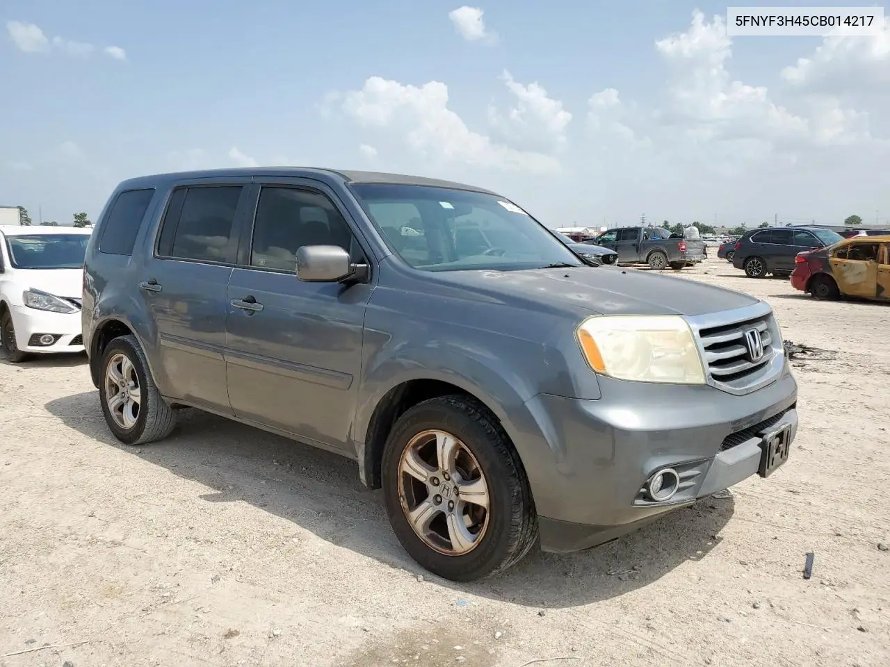 2012 Honda Pilot Ex VIN: 5FNYF3H45CB014217 Lot: 63311585