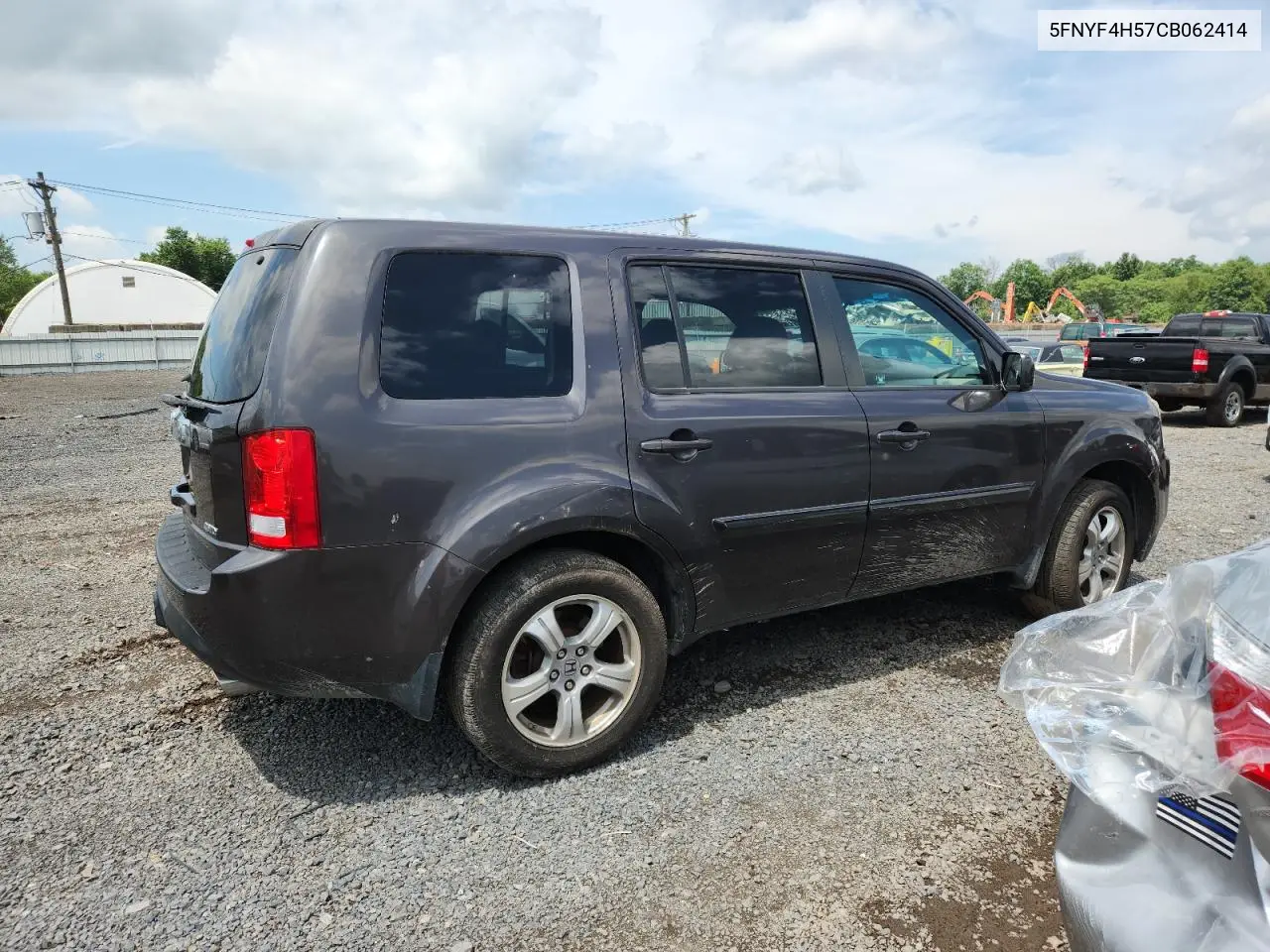 2012 Honda Pilot Exl VIN: 5FNYF4H57CB062414 Lot: 65241615