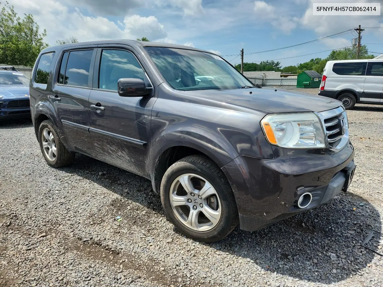 2012 Honda Pilot Exl VIN: 5FNYF4H57CB062414 Lot: 65241615