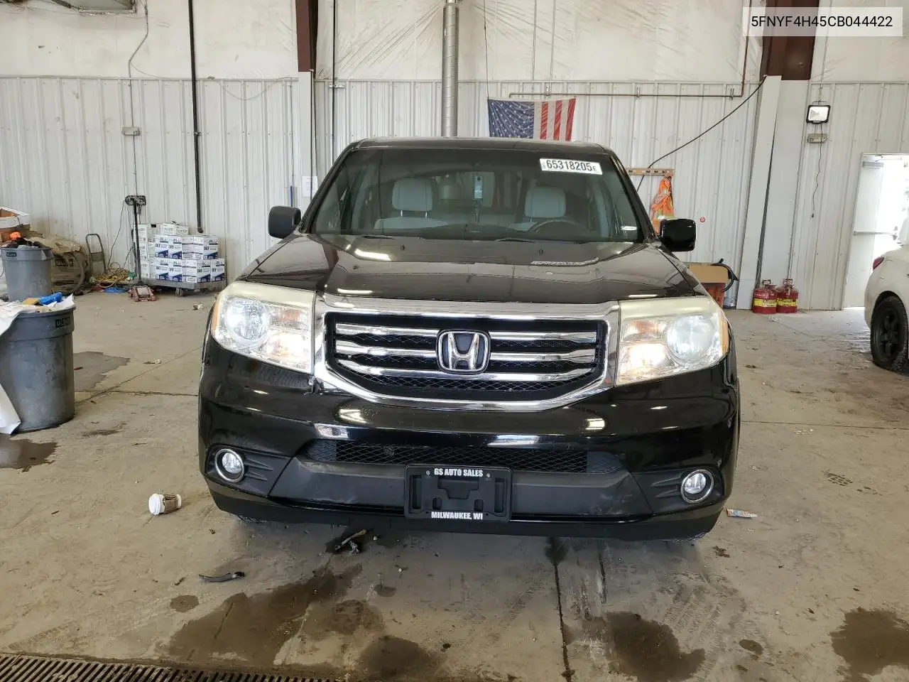 2012 Honda Pilot Ex VIN: 5FNYF4H45CB044422 Lot: 65318205