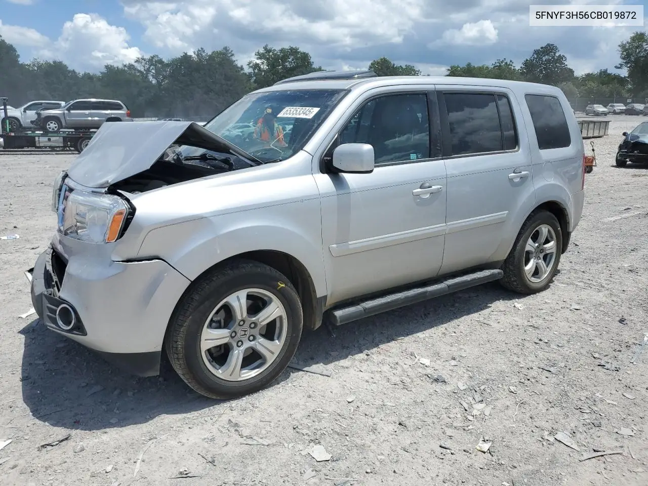2012 Honda Pilot Exl VIN: 5FNYF3H56CB019872 Lot: 65353345