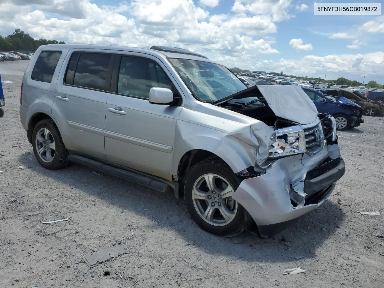 2012 Honda Pilot Exl VIN: 5FNYF3H56CB019872 Lot: 65353345