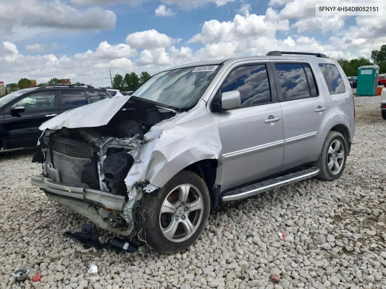 2013 Honda Pilot Exl VIN: 5FNYF4H54DB052151 Lot: 56034785
