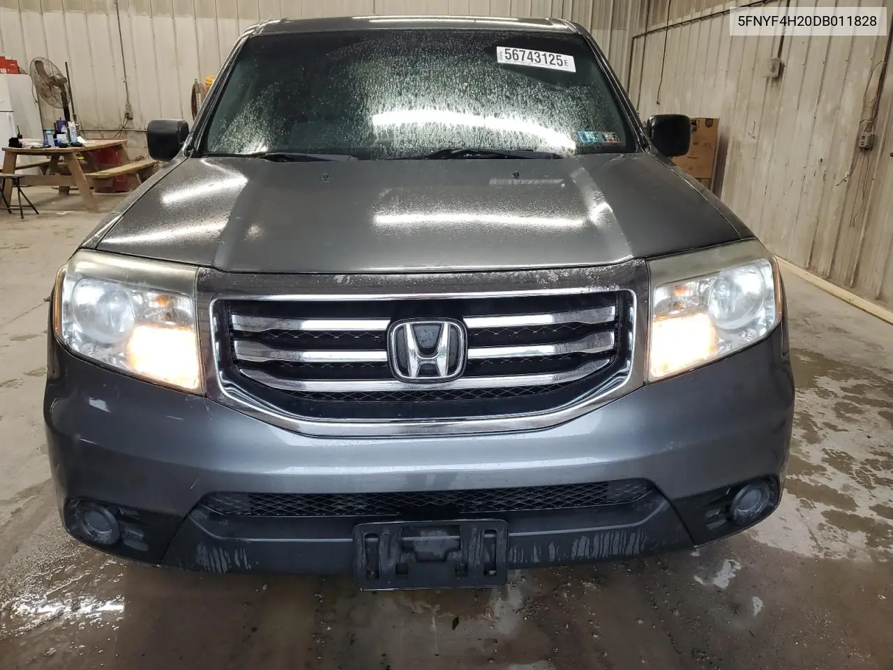 2013 Honda Pilot Lx VIN: 5FNYF4H20DB011828 Lot: 56743125