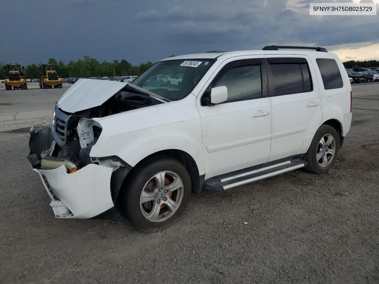 5fnyf3h75db025729 5FNYF3H75DB025729 2013 Honda Pilot Exln