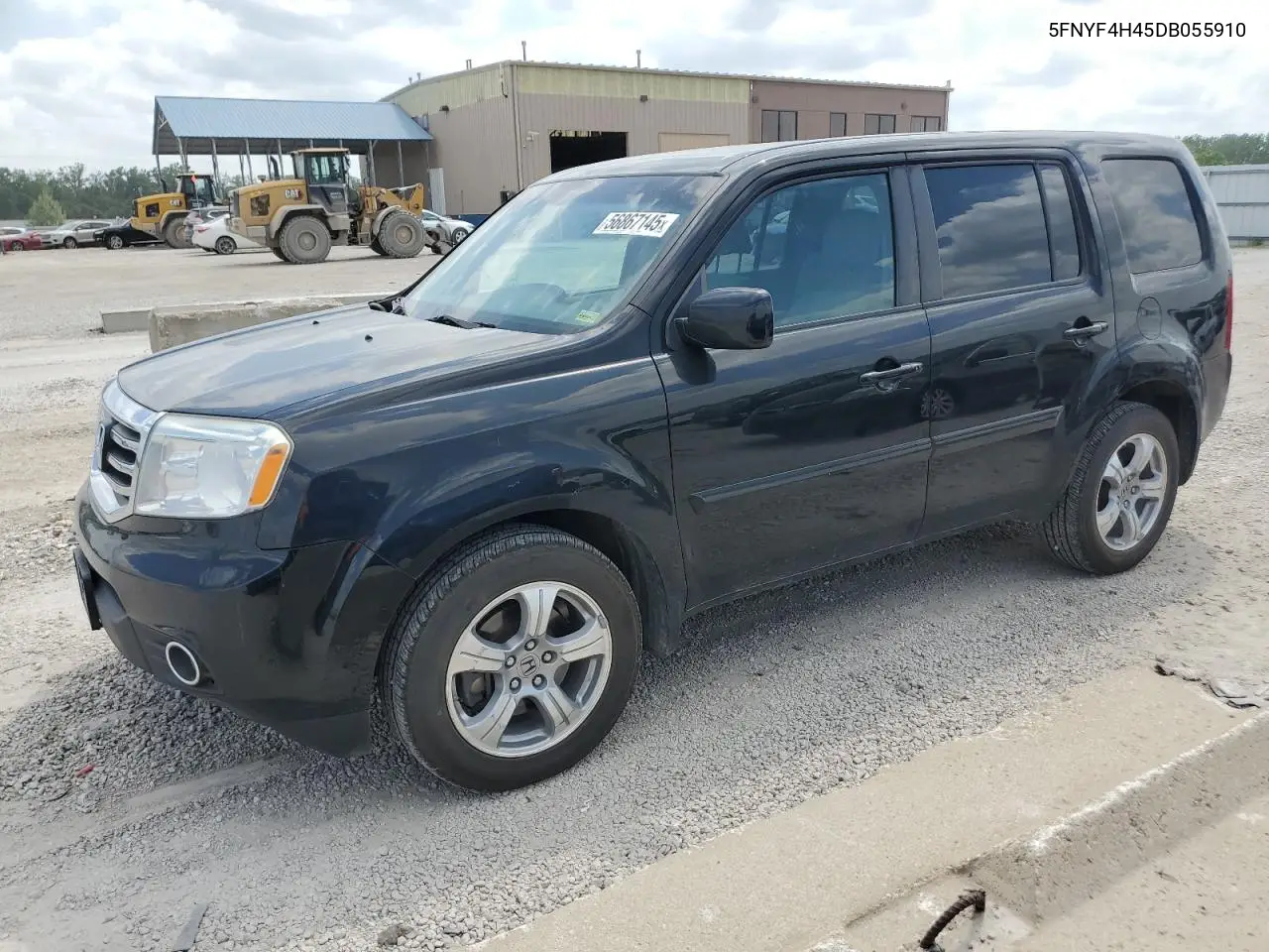 2013 Honda Pilot Ex VIN: 5FNYF4H45DB055910 Lot: 56867145