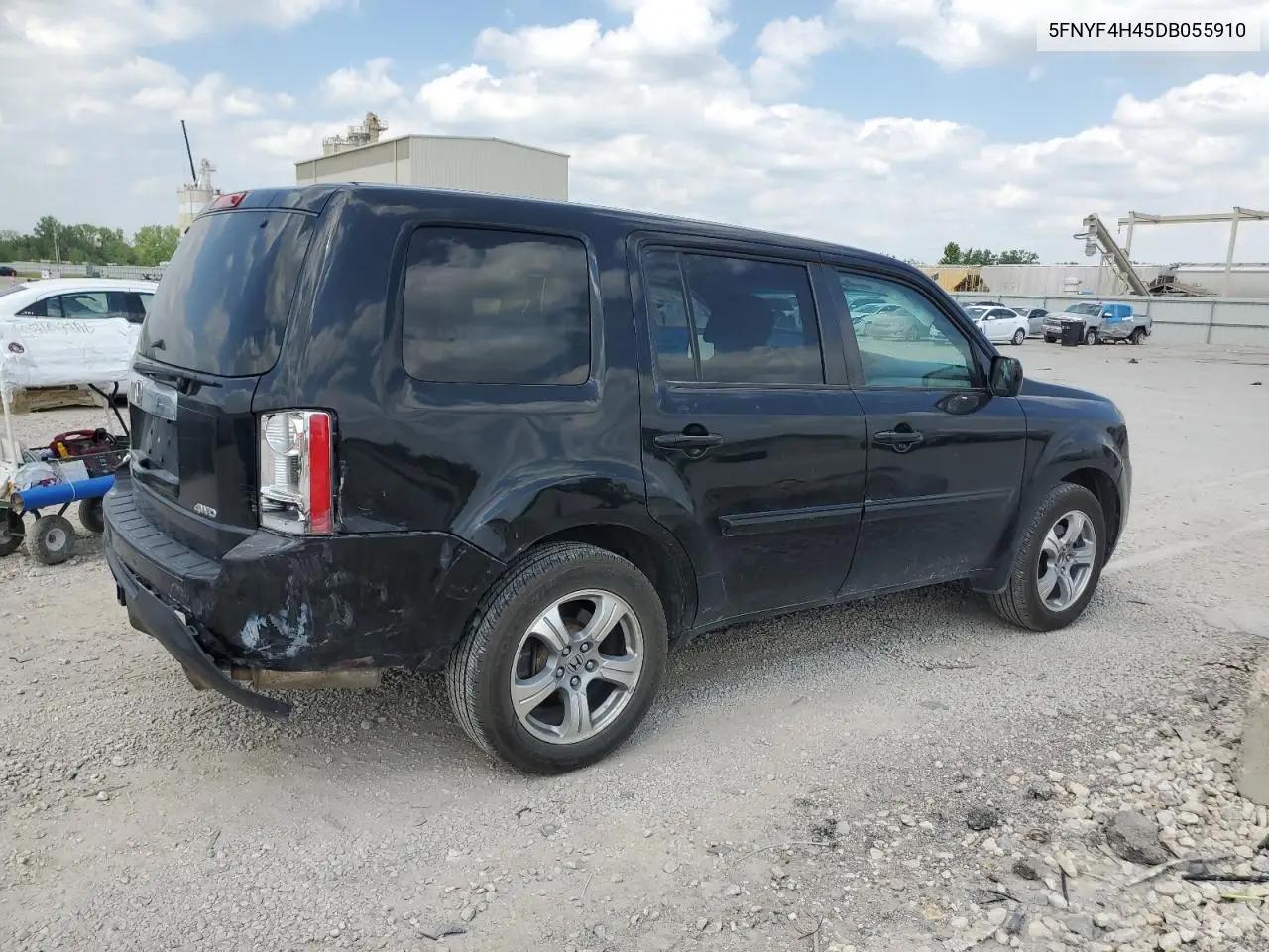 2013 Honda Pilot Ex VIN: 5FNYF4H45DB055910 Lot: 56867145