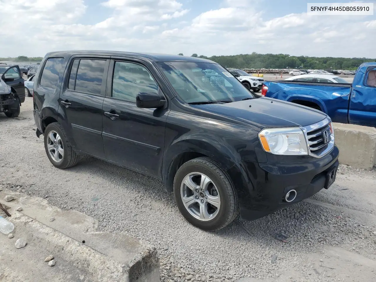2013 Honda Pilot Ex VIN: 5FNYF4H45DB055910 Lot: 56867145