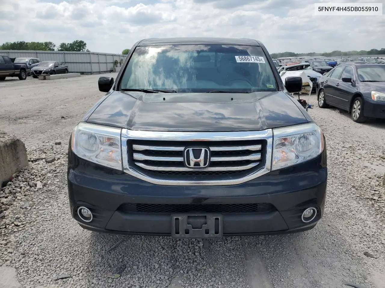 2013 Honda Pilot Ex VIN: 5FNYF4H45DB055910 Lot: 56867145
