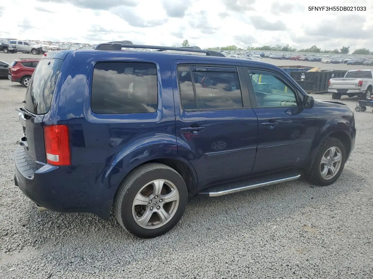 2013 Honda Pilot Exl VIN: 5FNYF3H55DB021033 Lot: 57101585