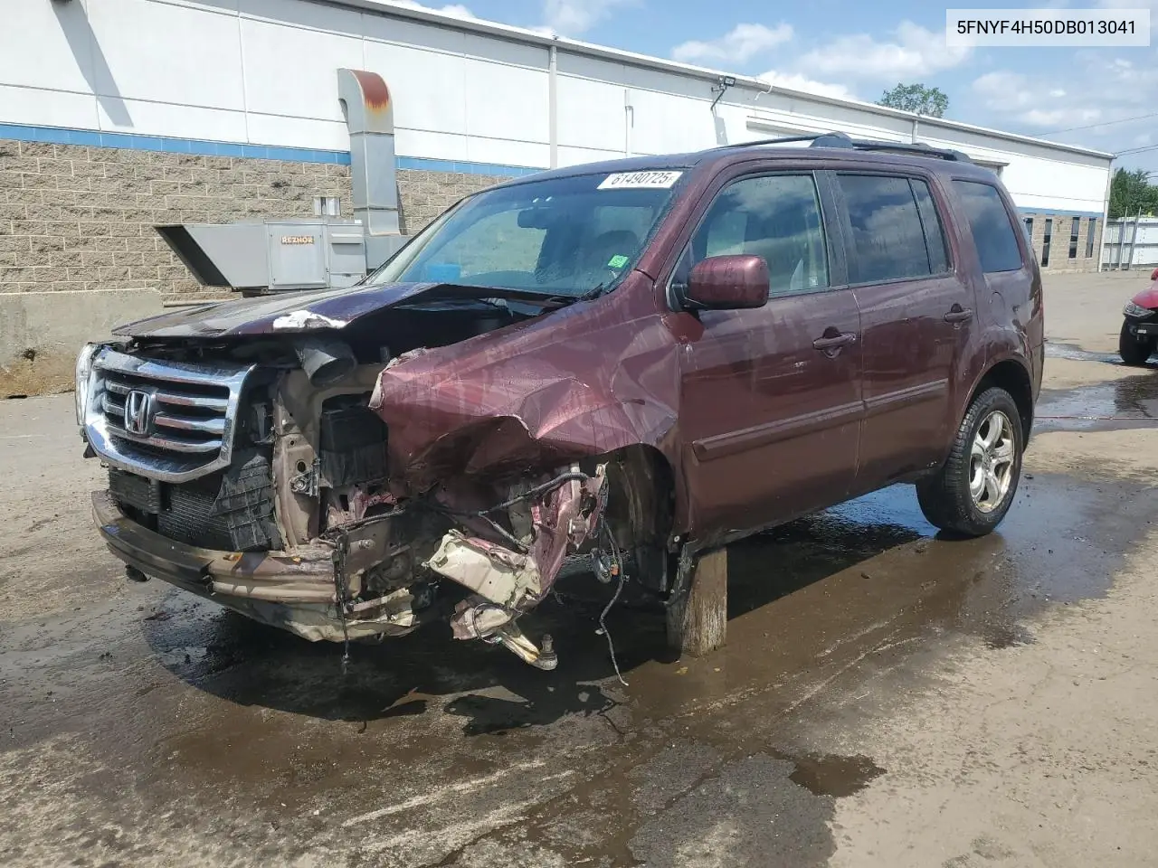 2013 Honda Pilot Exl VIN: 5FNYF4H50DB013041 Lot: 61490725