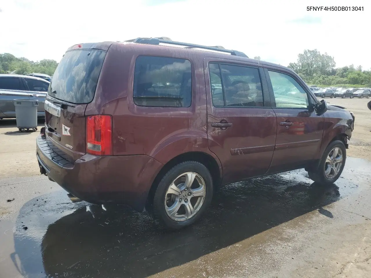 2013 Honda Pilot Exl VIN: 5FNYF4H50DB013041 Lot: 61490725