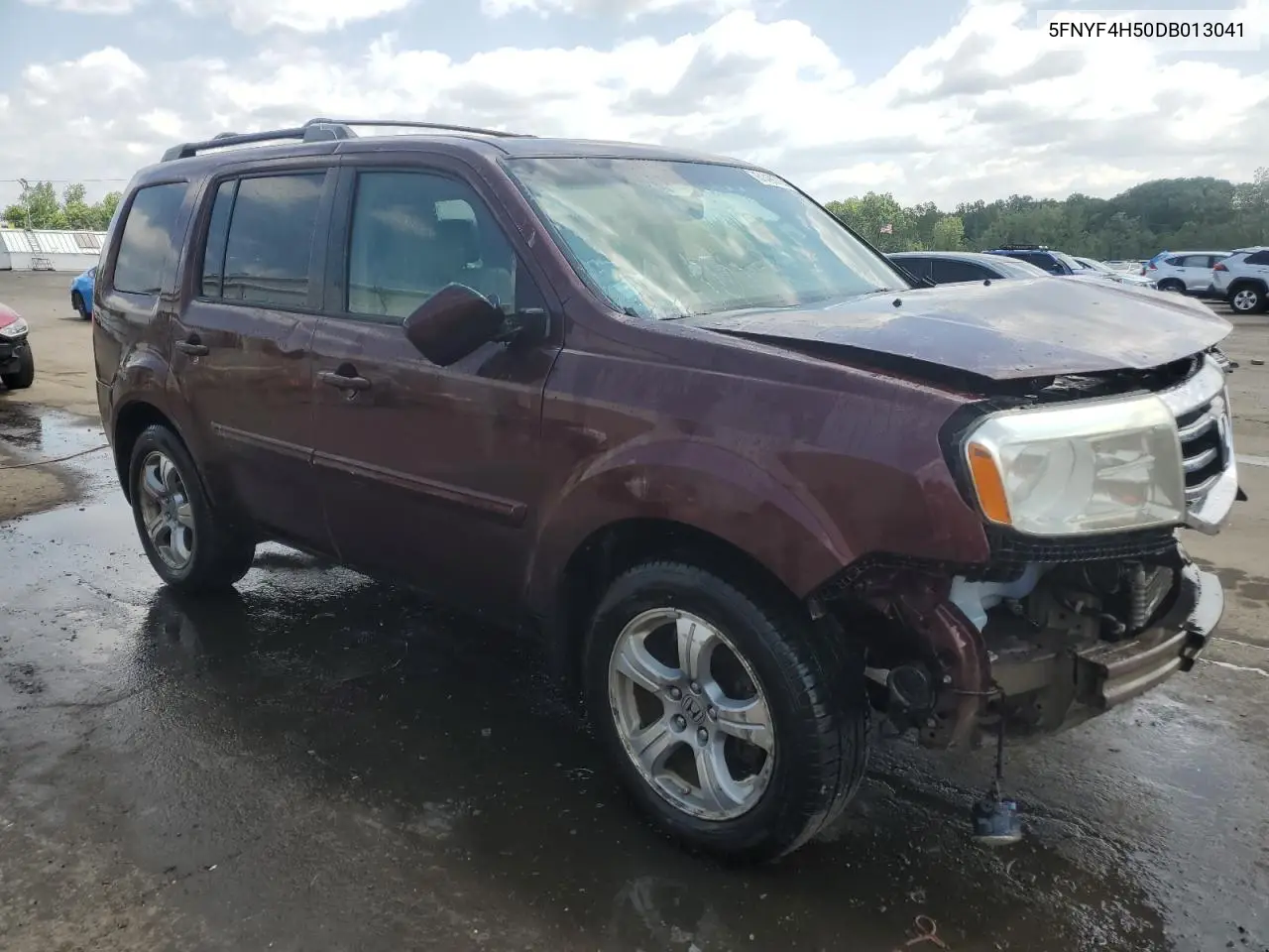 2013 Honda Pilot Exl VIN: 5FNYF4H50DB013041 Lot: 61490725