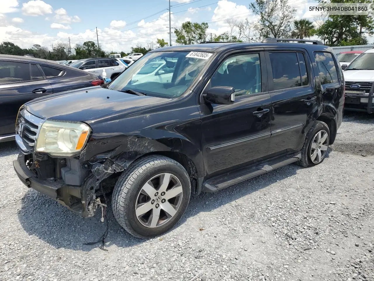 2013 Honda Pilot Touring VIN: 5FNYF3H94DB041860 Lot: 61842605