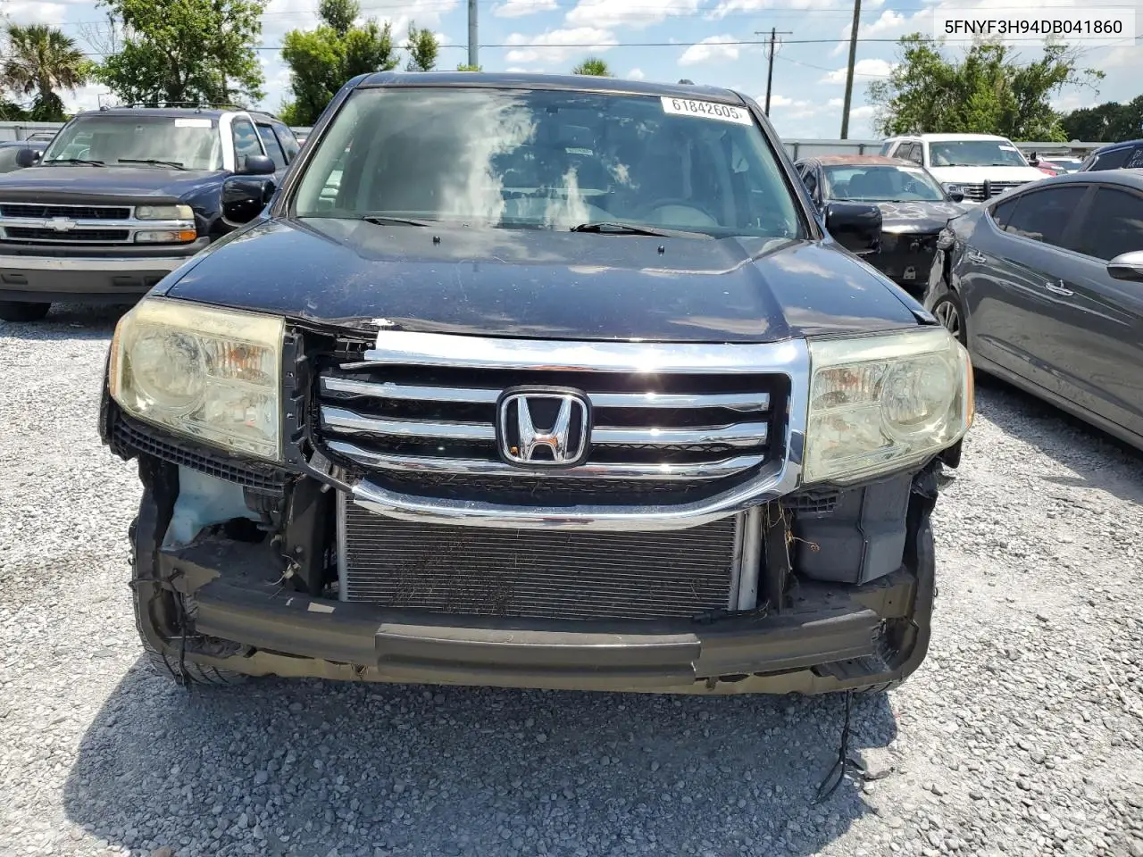 2013 Honda Pilot Touring VIN: 5FNYF3H94DB041860 Lot: 61842605