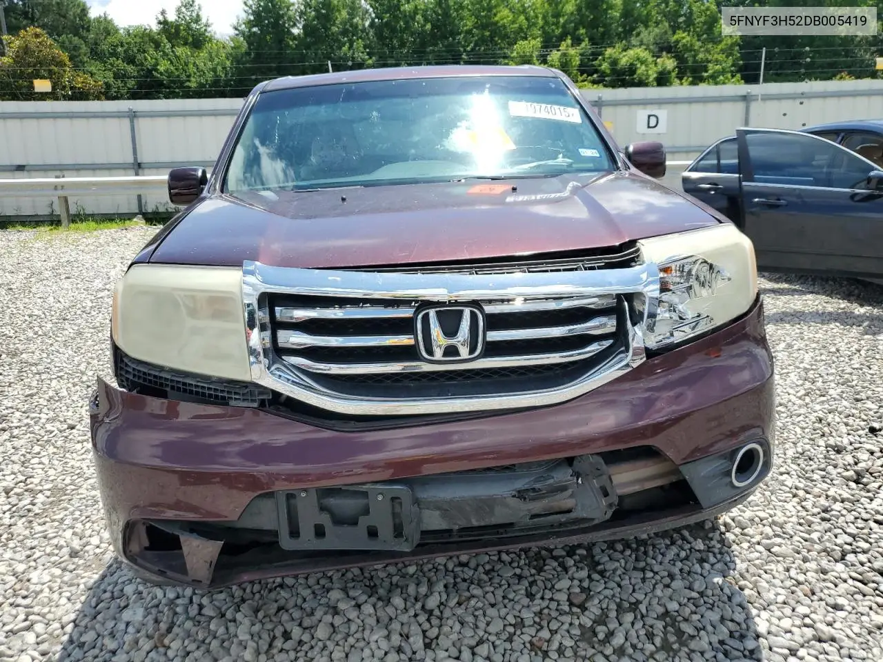 2013 Honda Pilot Exl VIN: 5FNYF3H52DB005419 Lot: 61974015