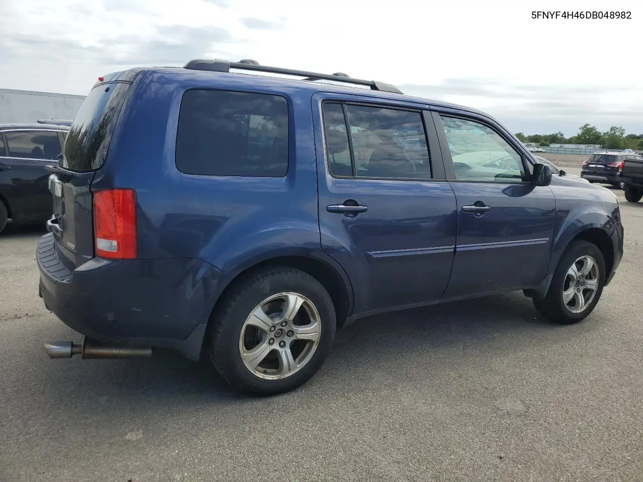 2013 Honda Pilot Ex VIN: 5FNYF4H46DB048982 Lot: 62122095