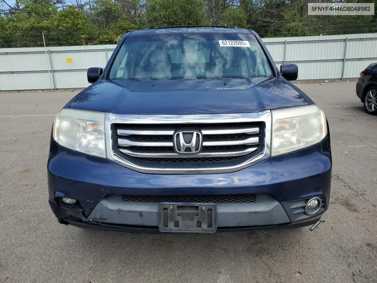 2013 Honda Pilot Ex VIN: 5FNYF4H46DB048982 Lot: 62122095