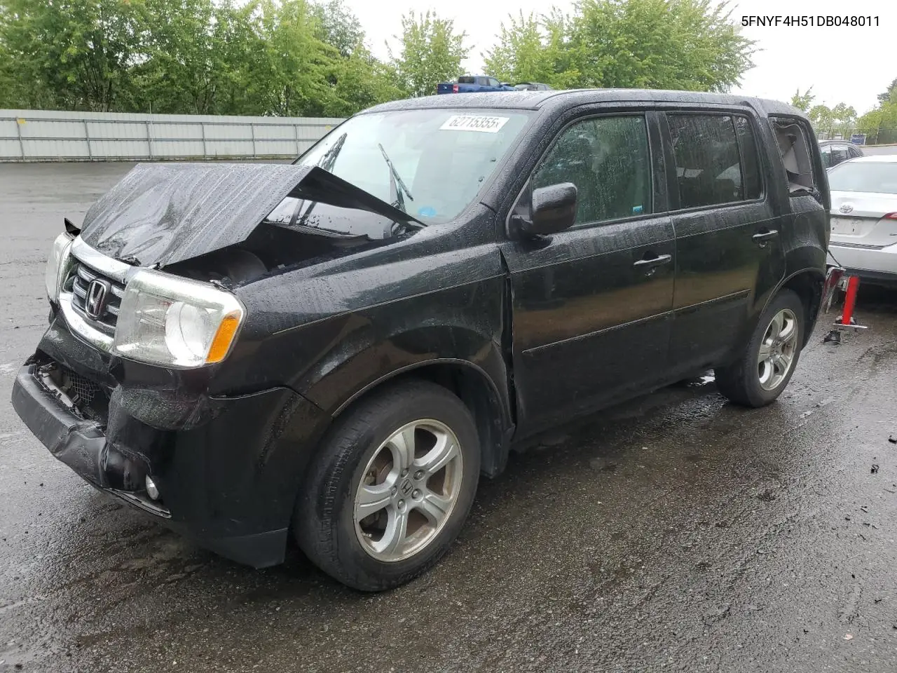 2013 Honda Pilot Exl VIN: 5FNYF4H51DB048011 Lot: 62715355