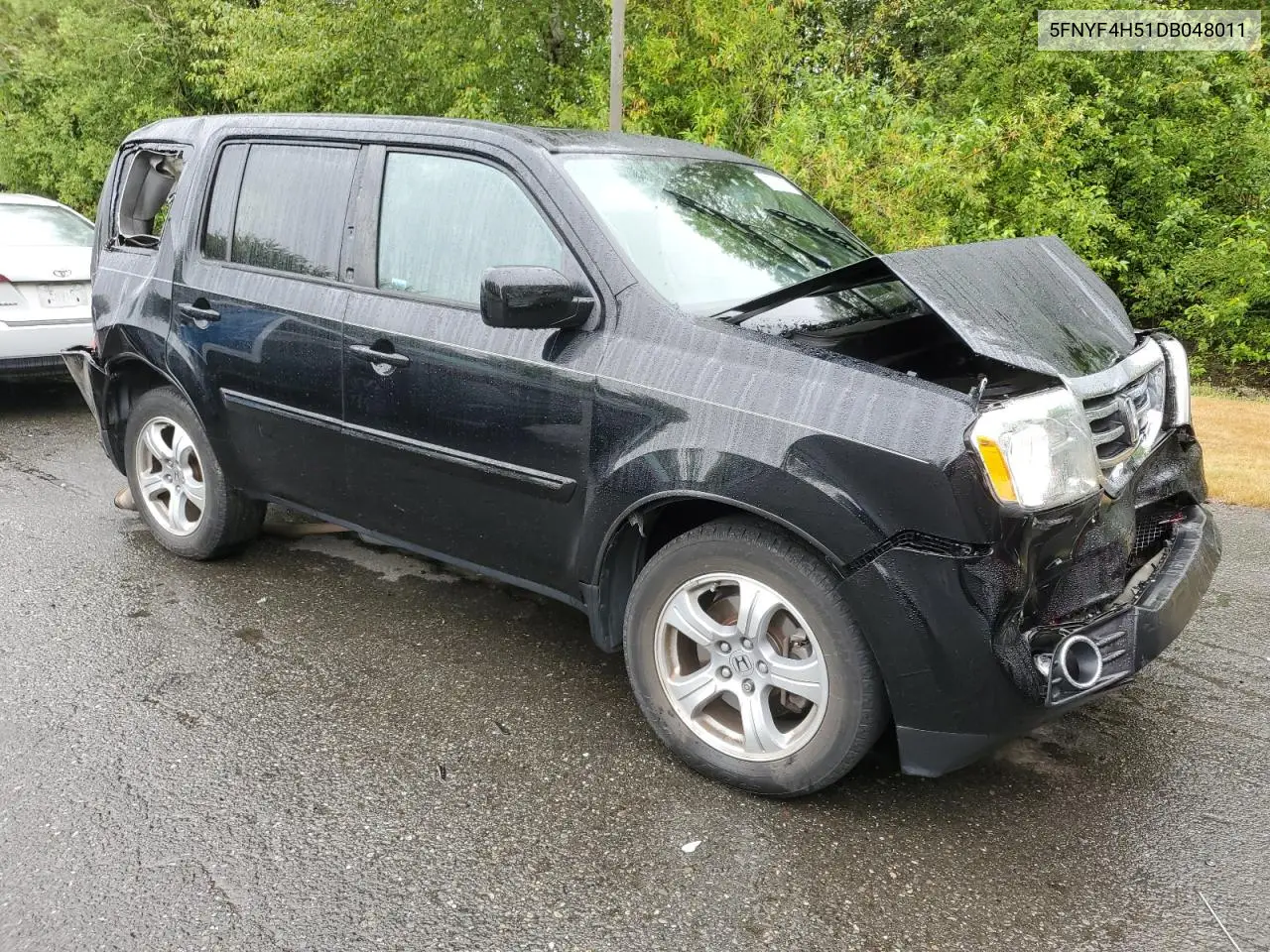 2013 Honda Pilot Exl VIN: 5FNYF4H51DB048011 Lot: 62715355