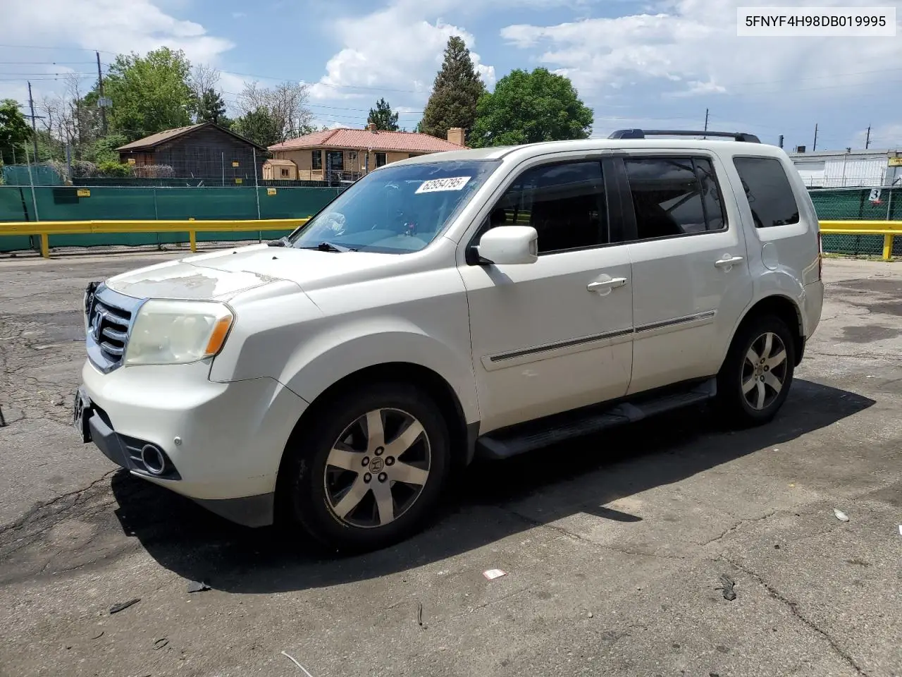 2013 Honda Pilot Touring VIN: 5FNYF4H98DB019995 Lot: 62954795