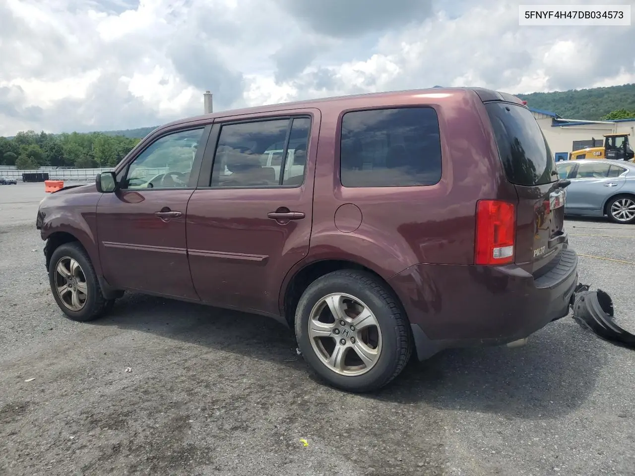2013 Honda Pilot Ex VIN: 5FNYF4H47DB034573 Lot: 63271145
