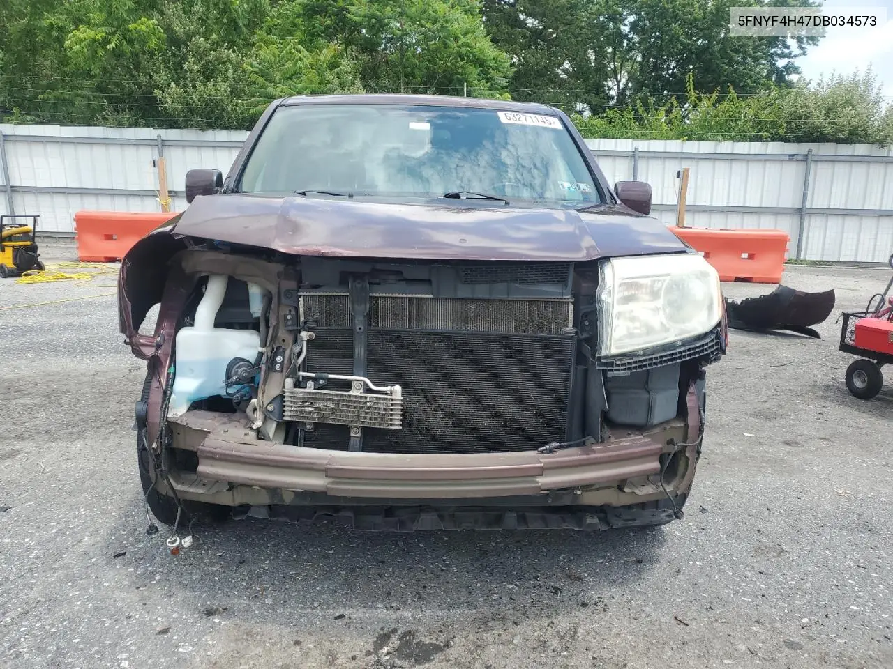 2013 Honda Pilot Ex VIN: 5FNYF4H47DB034573 Lot: 63271145