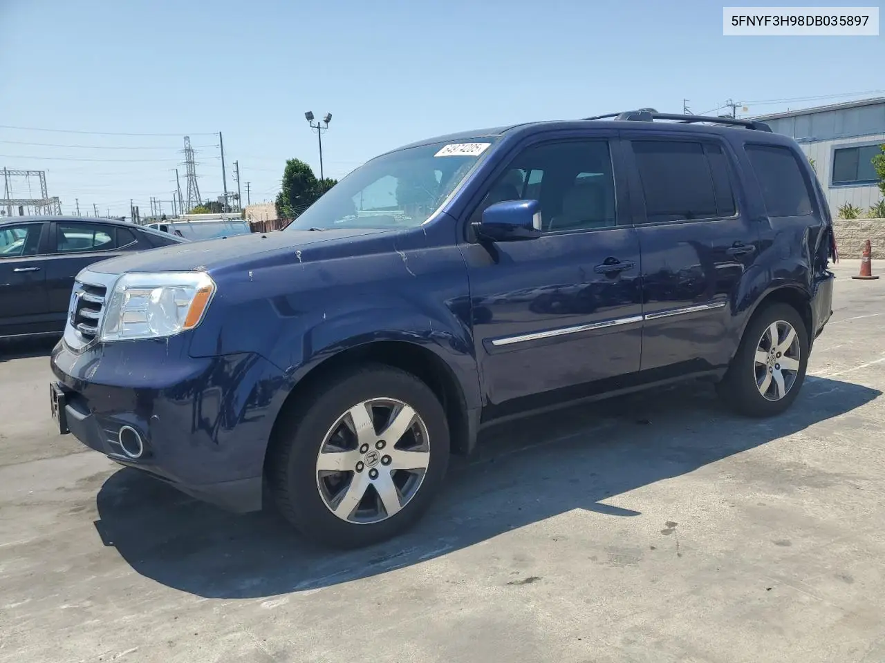 2013 Honda Pilot Touring VIN: 5FNYF3H98DB035897 Lot: 64974205