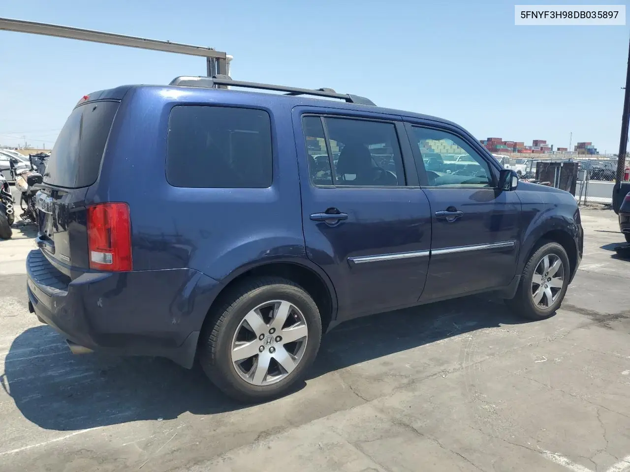 2013 Honda Pilot Touring VIN: 5FNYF3H98DB035897 Lot: 64974205