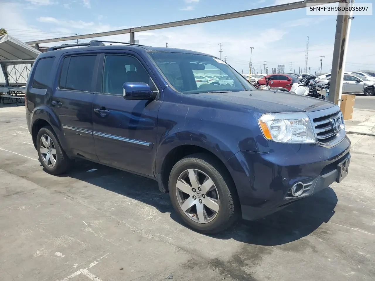 2013 Honda Pilot Touring VIN: 5FNYF3H98DB035897 Lot: 64974205