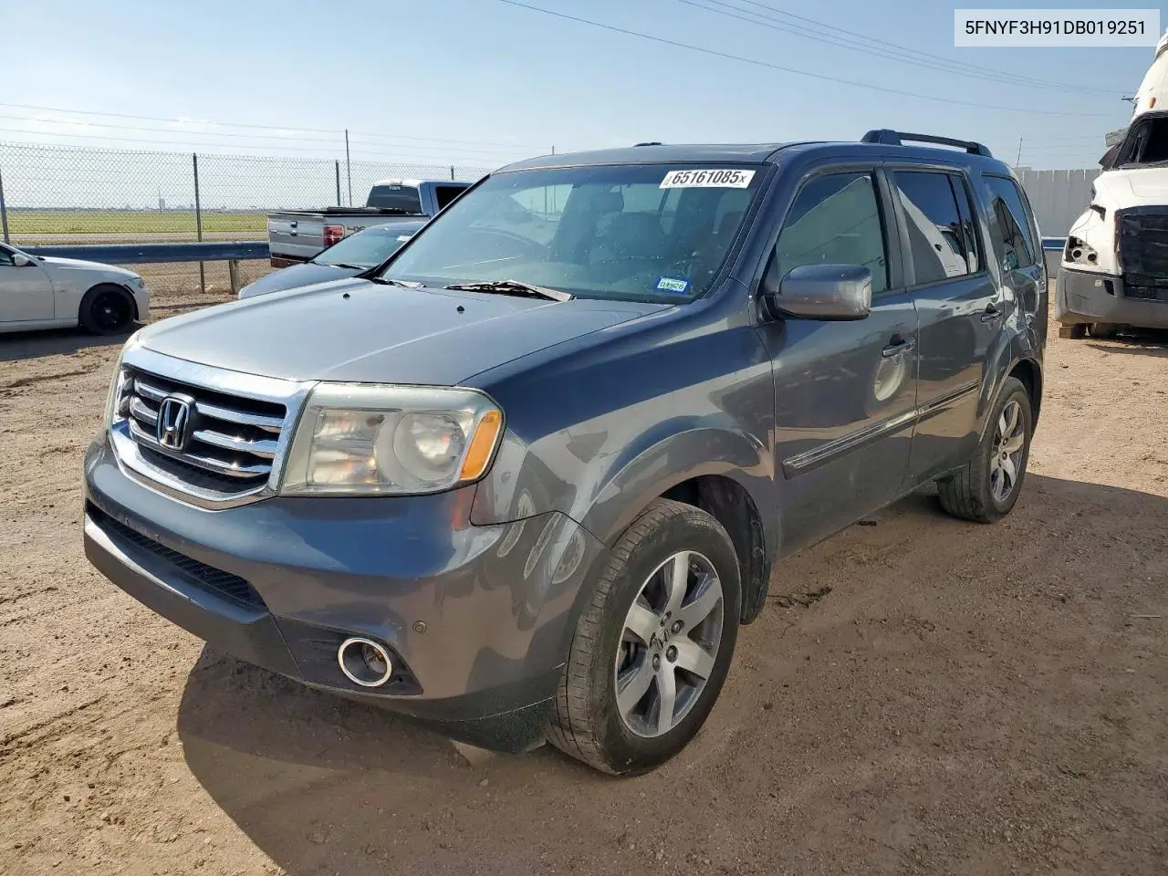2013 Honda Pilot Touring VIN: 5FNYF3H91DB019251 Lot: 65161085