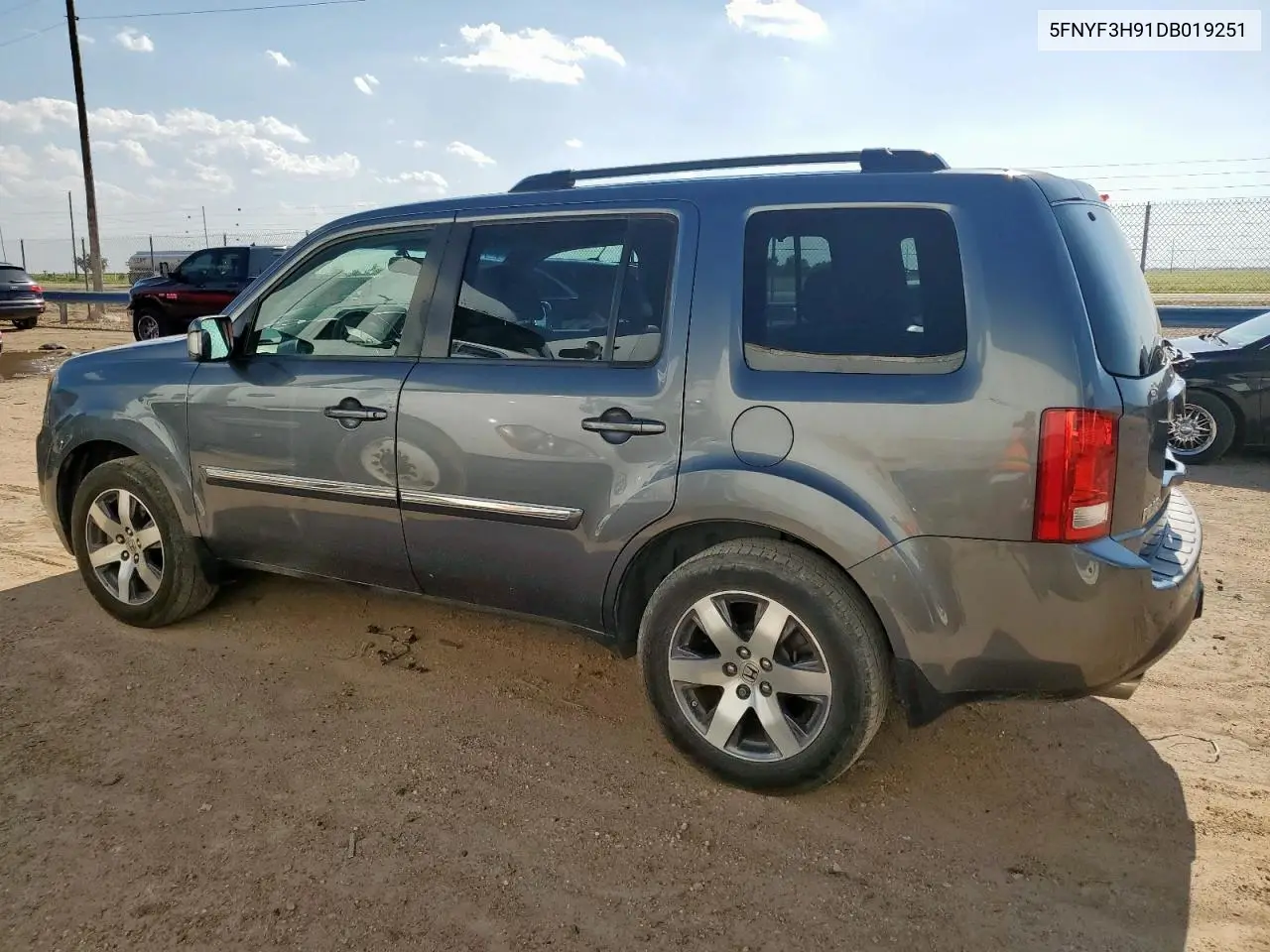 2013 Honda Pilot Touring VIN: 5FNYF3H91DB019251 Lot: 65161085