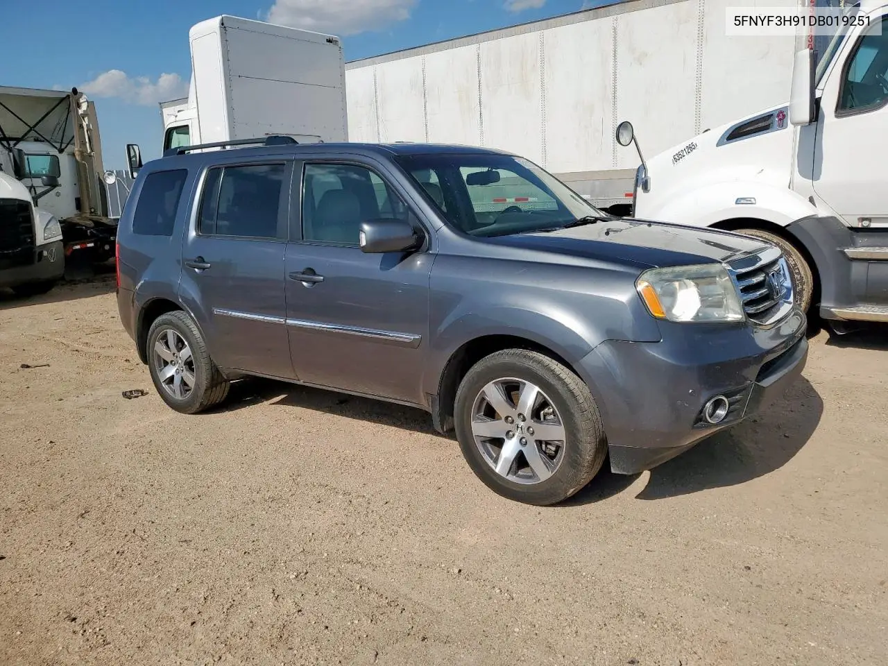 2013 Honda Pilot Touring VIN: 5FNYF3H91DB019251 Lot: 65161085
