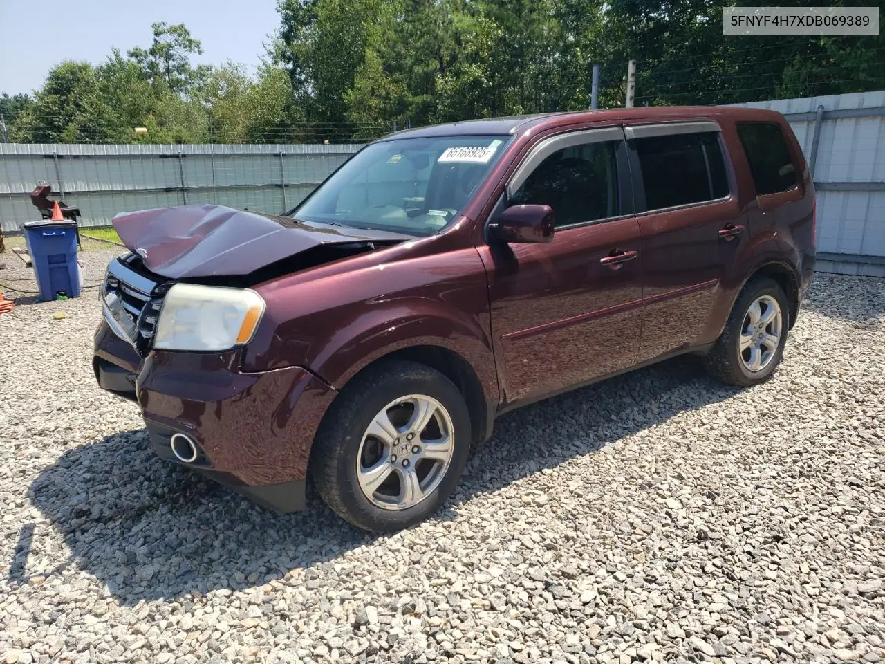 2013 Honda Pilot Exln VIN: 5FNYF4H7XDB069389 Lot: 65168925