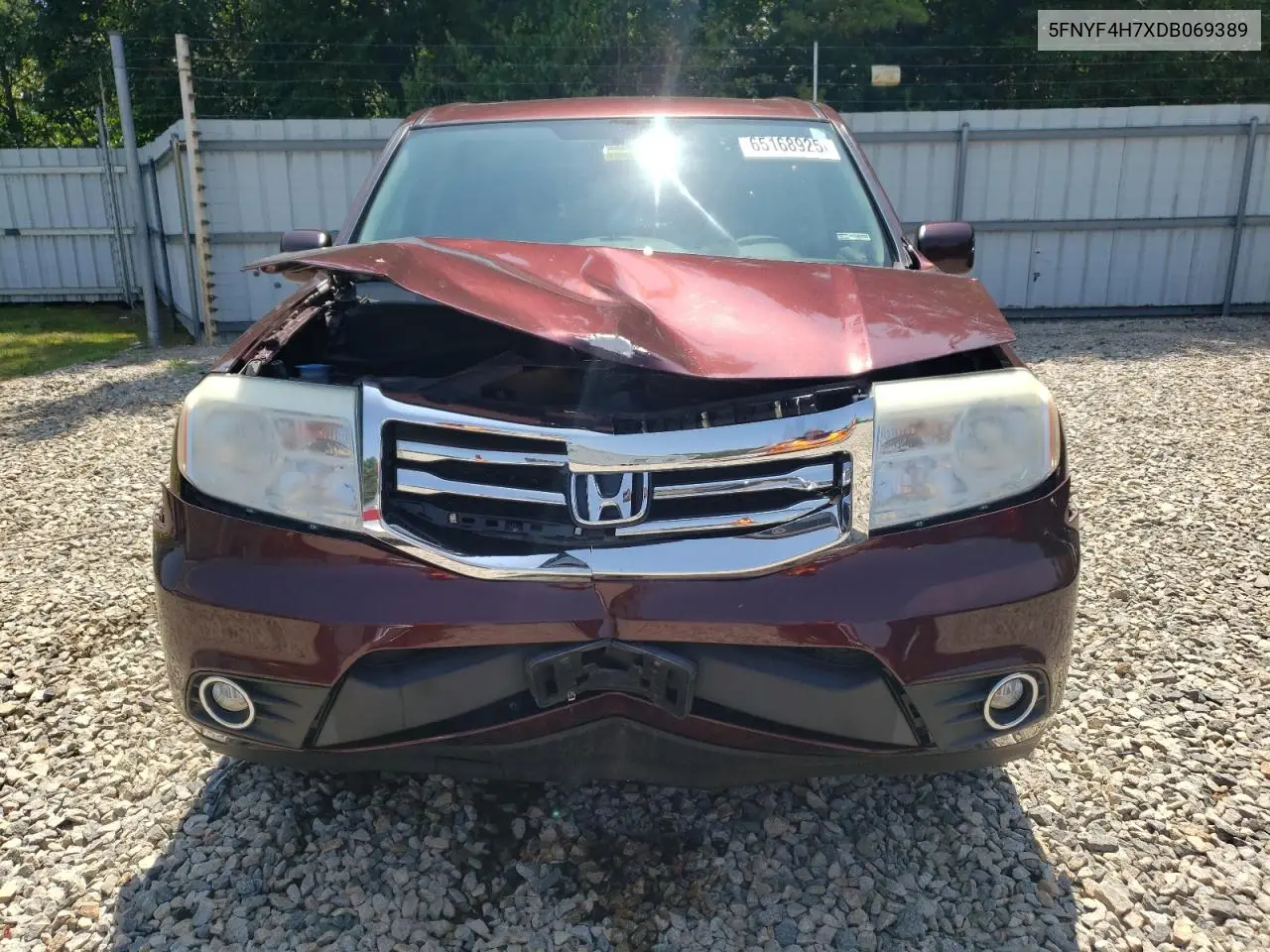 2013 Honda Pilot Exln VIN: 5FNYF4H7XDB069389 Lot: 65168925