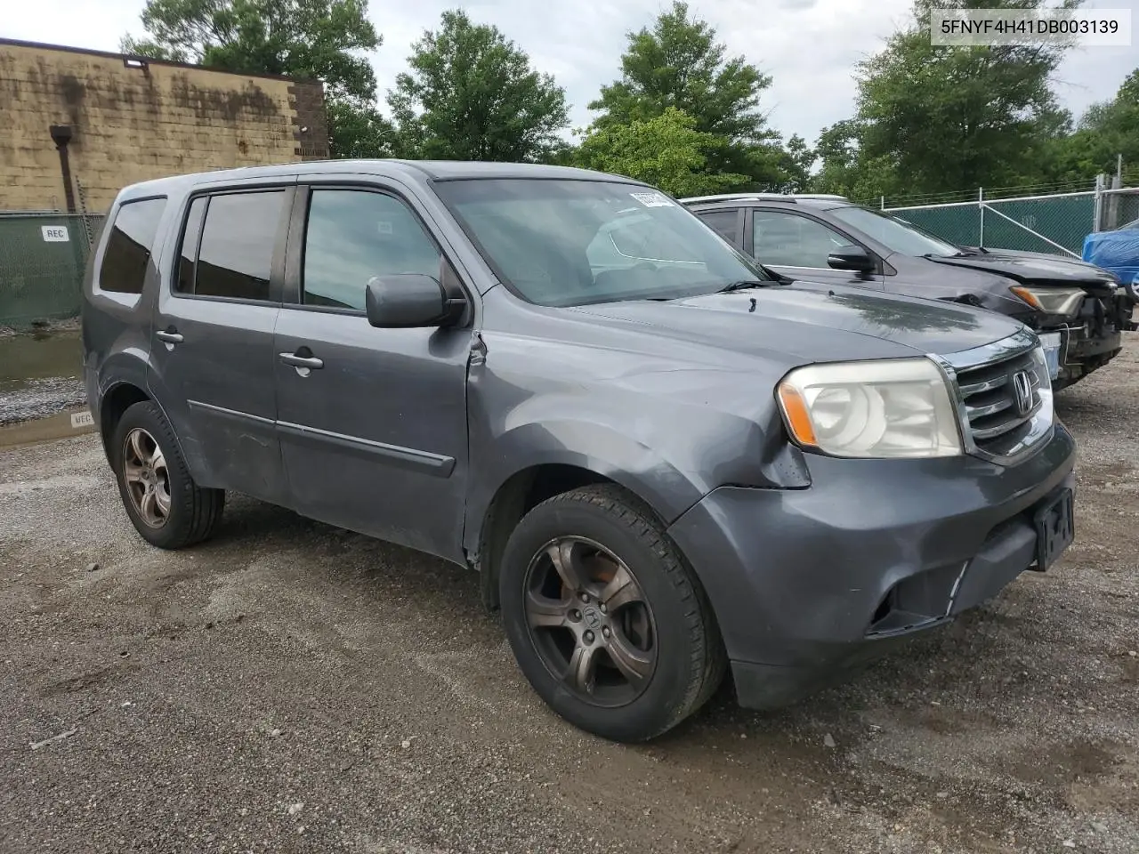 2013 Honda Pilot Ex VIN: 5FNYF4H41DB003139 Lot: 65577535