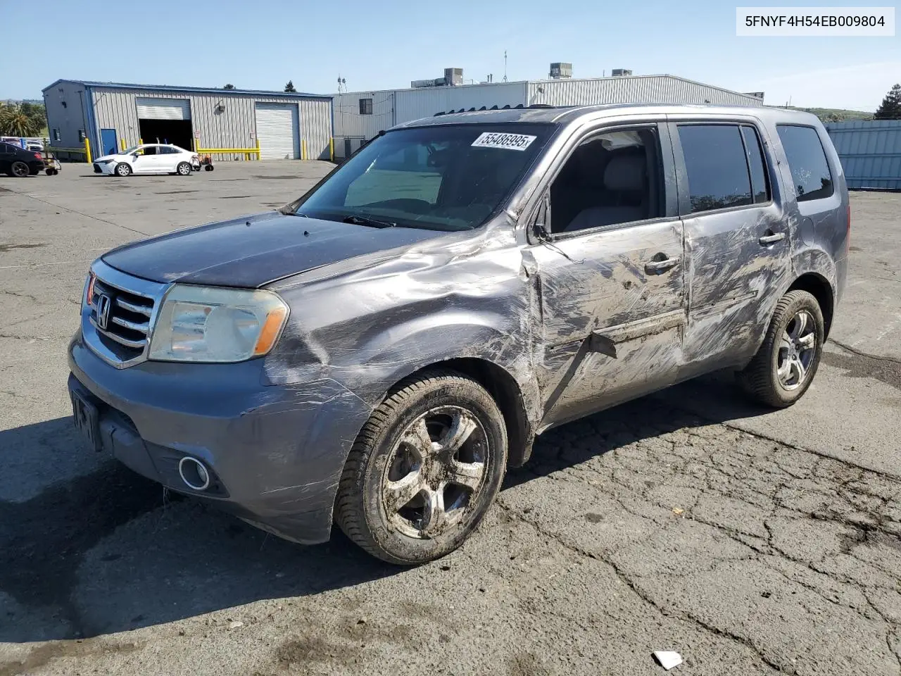 2014 Honda Pilot Exl VIN: 5FNYF4H54EB009804 Lot: 55486995