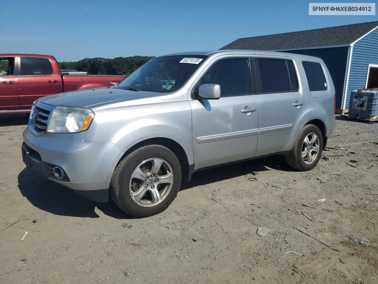 2014 Honda Pilot Exl VIN: 5FNYF4H6XEB034912 Lot: 62274135